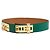 Hermès 1990 T70 Grüner Leder Collier de Chien 50 Gürtel 28in Hermes Box Golden