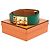 Hermès 1990 T70 Grüner Leder Collier de Chien 50 Gürtel 28in Hermes Box Golden - Ansicht 8