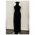 Sportmax Langes schwarzes Rippstrickkleid - Ansicht 8