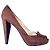 Pumps in suede con decorazione a volant Prada Marrone