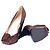 Pumps in suede con decorazione a volant Prada Marrone - vista 8