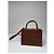 Vintage Courreges 2-Wege-Ledertasche braun - Ansicht 2