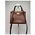 Vintage Courreges 2-Wege-Ledertasche braun - Ansicht 4