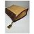 Clutch Anagram in pelle scamosciata cammello Loewe vintage Marrone - vista 6