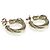 Pendientes de aro Cable X en oro blanco y oro amarillo de David Yurman - vista 2