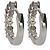 Orecchini Huggie in oro bianco e diamanti Roberto Coin - vista 2