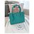 Tote Borsa Prada Galleria in pelle color turchese
