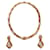 Boucheron Set collana e orecchini in oro e diamanti Gold hardware