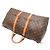 Borsa Boston Keepall 50 Louis Vuitton Marrone - vista 4