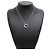 Cartier Trinity Diamant-Halskette Schwarz Silber - Ansicht 8