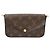Borsa a Spalla Monogram Multi Pochette Felicie di Louis Vuitton Marrone Cachi - vista 2