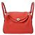 Borsa Hermès Lindy 30 in Rouge Casaque Rosso