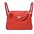 Borsa Hermès Lindy 30 in Rouge Casaque Rosso - vista 2