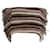 Chloé Sciarpa chunky marrone con frange