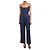 Autre Marque Mono sin mangas a rayas azul marino - talla UK 8