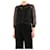 Simone Rocha Schwarze transparente Spitzenstrickjacke - Größe L