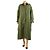 Autre Marque Oversized Hemdblusenkleid in Olivgrün - Einheitsgröße