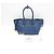 Borsa in pelle Prada VITELLO PHENIX per donne, borsa a spalla blu - vista 20
