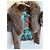 Autre Marque Braune Lederjacke mit Pelzkragen - Ansicht 2