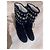 Stivali Dior in suede nero con borchie - vista 5