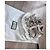 Sandali bianchi Gucci decorati con cristalli Bianco - vista 6
