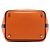 Hermès Picotin 18 Bicolor Orange aus Clemence Dunkelbraun - Ansicht 3