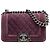 Chanel Purple Small Quilted Velvet Boy Flap