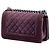 Chanel Purple Small Quilted Velvet Boy Flap - view 2