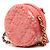 Clutch rotondo Chanel in agnello rosa con paillettes 19 con catena - vista 2