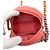 Clutch rotondo Chanel in agnello rosa con paillettes 19 con catena - vista 4