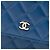 Wallet On Chain Carteira de couro de cordeiro matelassada azul CC quadrada da Chanel com corrente - vista 5