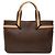 Borsa a mano in pelle marrone Gucci con nastro Web Marrone scuro