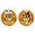 Orecchini rotondi a clip in oro placcato CC dorato Chanel D'oro - vista 2