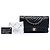 Chanel Nero Medio Classico Chevron Pelle di Agnello Doppio Flap - vista 9