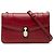 Bulgari Bvlgari Borsa in Pelle Rossa Serpenti Forever a Spalla Rosso Bordò