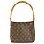 Borsa a Spalla Louis Vuitton Monogram Looping MM Marrone Monogramma