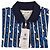 Lacoste Polo mit Blauem und Weißem Geometrischem Muster Schwarz - Ansicht 2