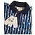 Lacoste Polo mit Blauem und Weißem Geometrischem Muster Schwarz - Ansicht 3