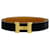 Hermès Constance Gürtel in Schwarz und Gold Golden