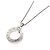 Bulgari Collana con Logo Circolare in Oro Bianco 18K Bvlgari Argento