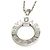 Bulgari Collana con Logo Circolare in Oro Bianco 18K Bvlgari Argento - vista 4