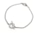 Hermès Hermes Finesse 18K White Gold Diamond Charm Bracelet Silvery  - view 1