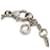 Hermès Hermes Finesse 18K White Gold Diamond Charm Bracelet Silvery  - view 4