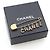Spilla in metallo dorato con strass Chanel - vista 7