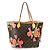 Borsa a Spalla Neverfull MM Monogramma Rosa Louis Vuitton Marrone