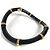 Collana choker con logo Bamboo Gucci 830377 Nero D'oro - vista 3