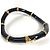 Collana choker con logo Bamboo Gucci 830377 Nero D'oro - vista 4