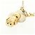 Charm per borsa Louis Vuitton Mini Vivienne D'oro Crudo - vista 3