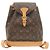Zaino Montsouris MM Monogram Louis Vuitton Marrone Monogramma