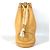 Borsa a spalla con cordino e logo perforato H di Hermès Beige Giallo